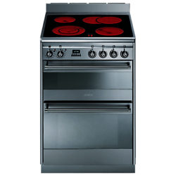 Smeg SUK62CMX8 Electric Cooker, Stainless Steel